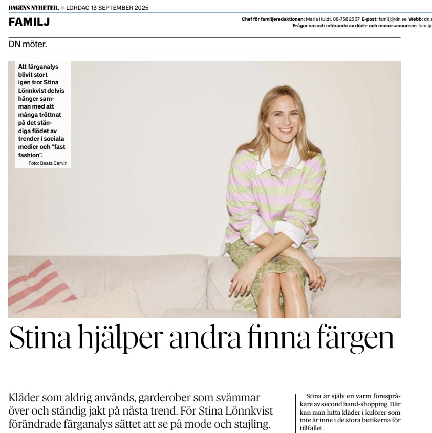 Stina hjälper andra hitta färgen