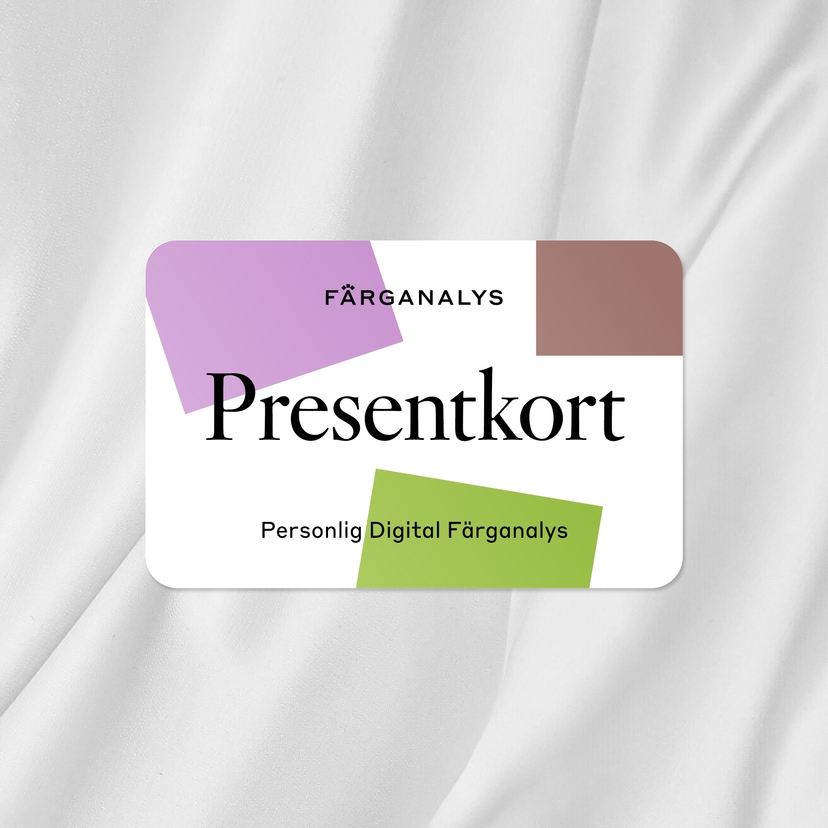 Presentkort för personlig digital färganalys från Färganalys.se