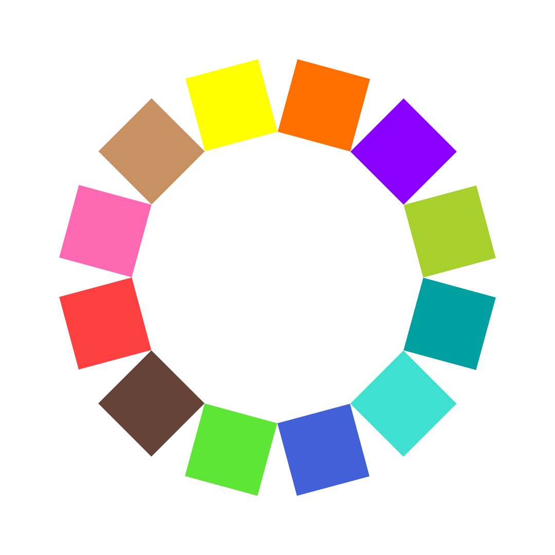 Color guide for Bright Spring