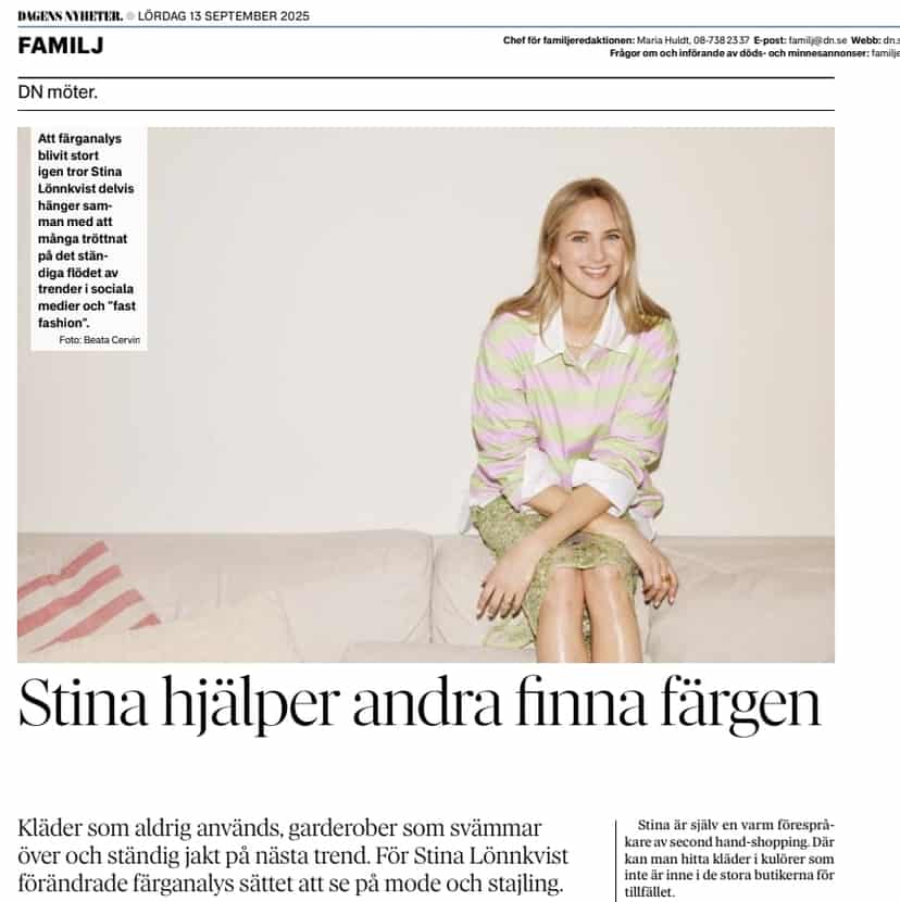 Stina hjälper andra hitta färgen
