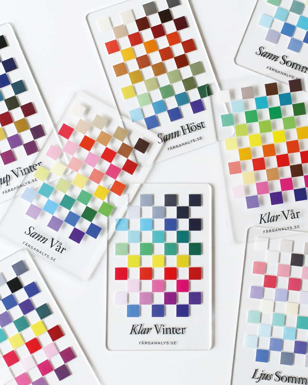 Färgkort i plexiglas - användningsexempel