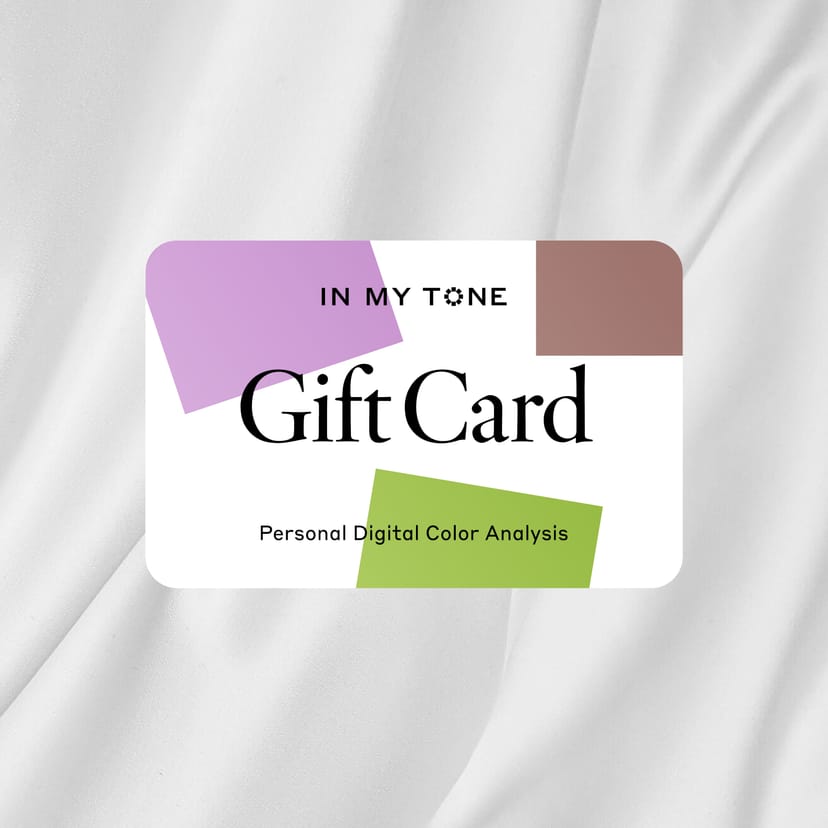 Gift card for personal digital color analysis from InMyTone