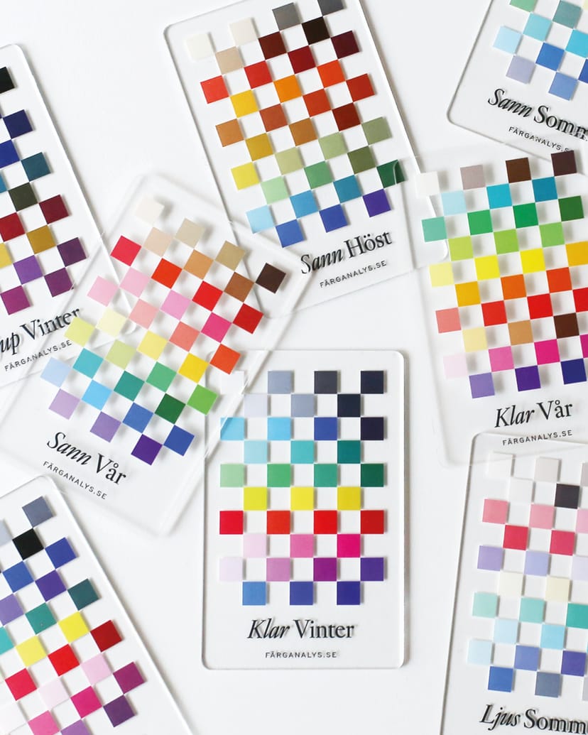 Plexiglass color card for shopping