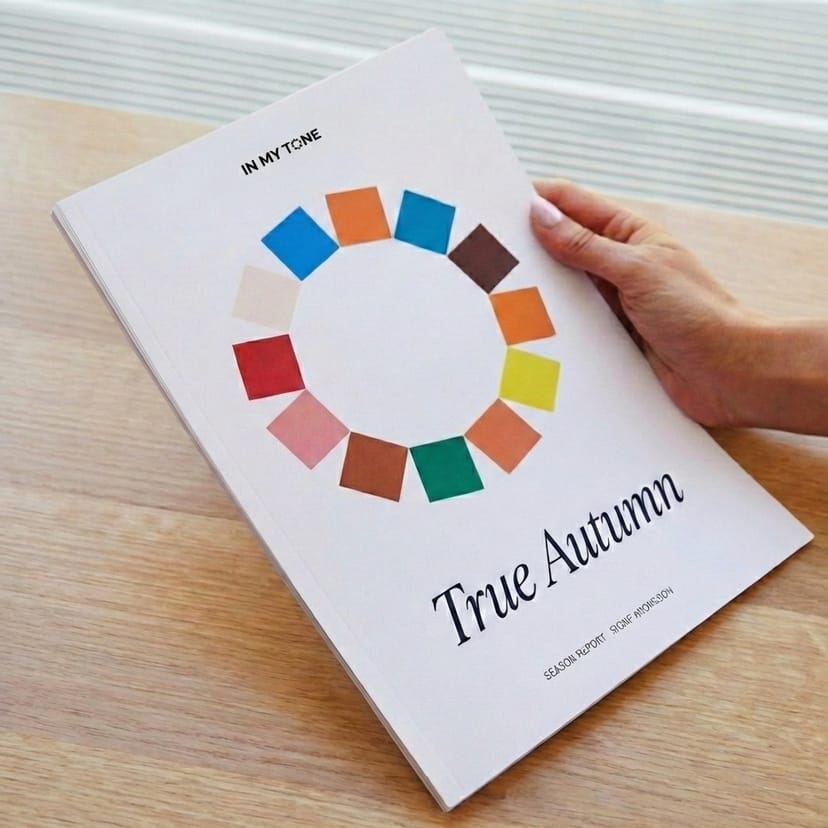 Exempel på personlig färganalysrapport och färgpalett