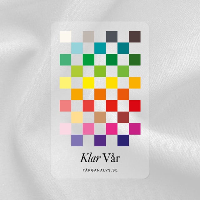 Color card in plexiglass: Bright Spring