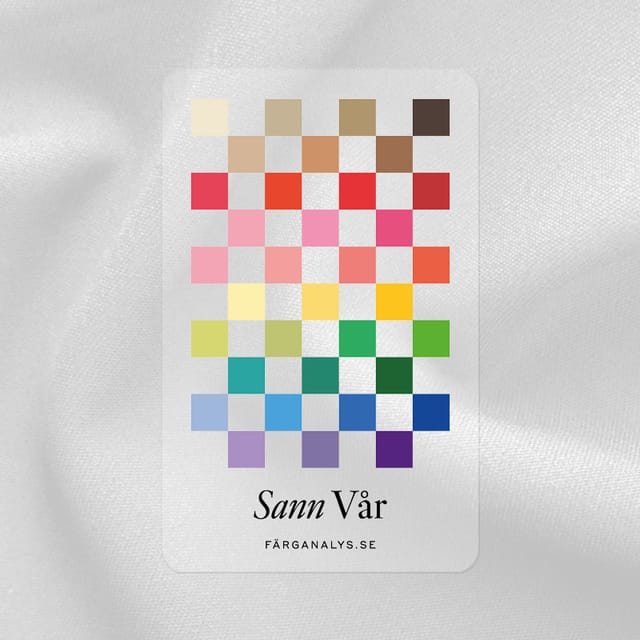 Color card in plexiglass: True Spring